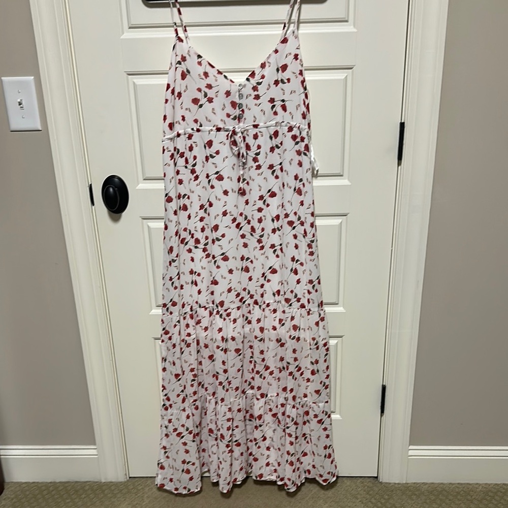 Floral Spaghetti Strap Maxi Dress